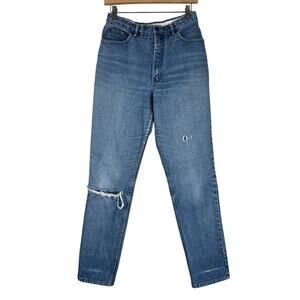 Rare Vintage 1980s Coca Cola Jeans Womens 14 Distressed Medium Wash Retro Grunge